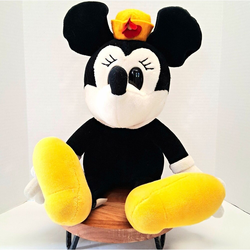 Vintage Disneyland Large Minnie Mouse Plush 20" Stuffed Toy No Dress 70's/80's